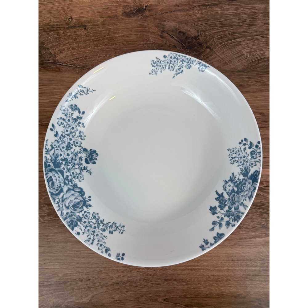 Martha Stewart Blue Empress French Garden 10" Serving Bowl